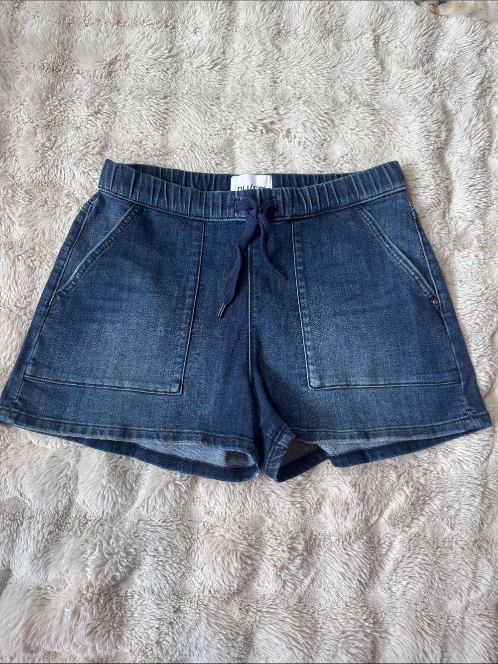 DU/ER Denim Stretch Shorts Side S/P